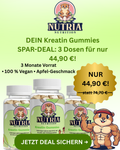 Nutria Nutrition® Kreatin Fruchtgummies (Apfel-Geschmack) Bundle